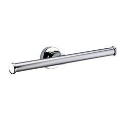 ORIGINS LIVING SONIA TECNO PROJECT CHROME BATHROOM DOUBLE SPARE TOILET ROLL HOLDER, 124312